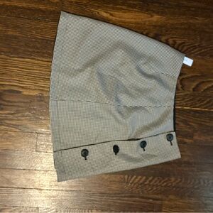 Reversible  Black and White Checkered mini Skirt